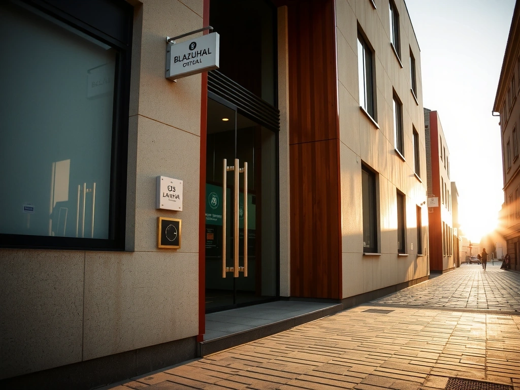 Průčelí kanceláře stonixo na Dlouhé 39, Praha 1